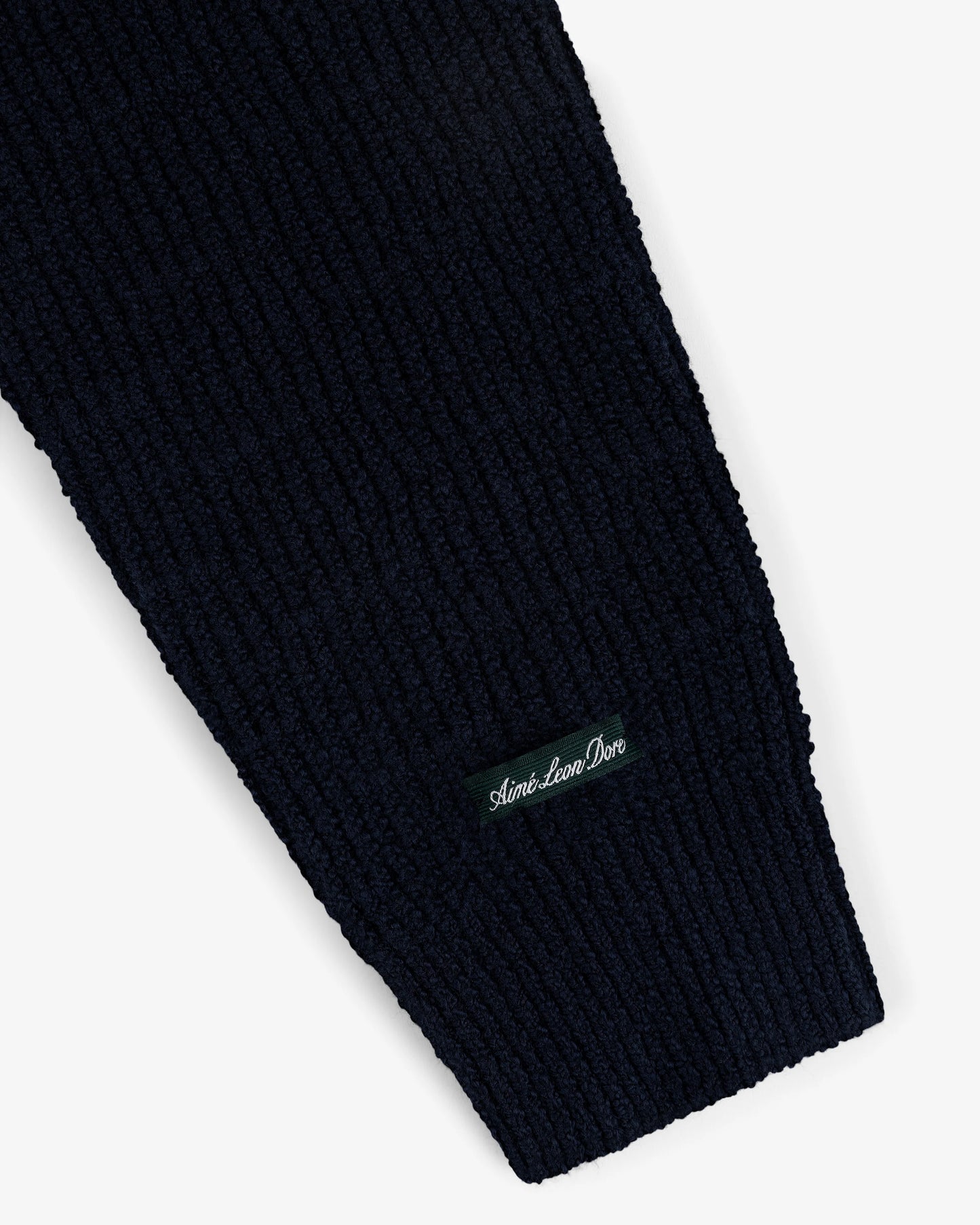 Aime Leon Dore Long-Sleeve Boucle Polo Sweater