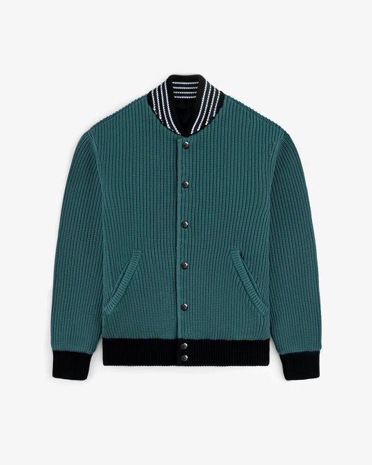 Reversible Knit Bomber Jacket