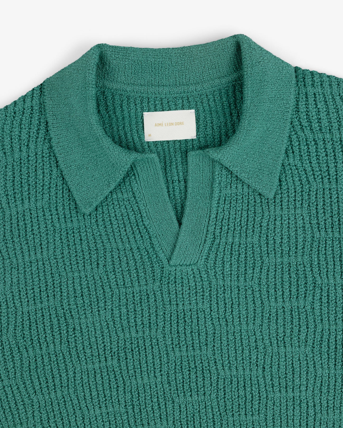 Aime Leon Dore Long-Sleeve Boucle Polo Sweater