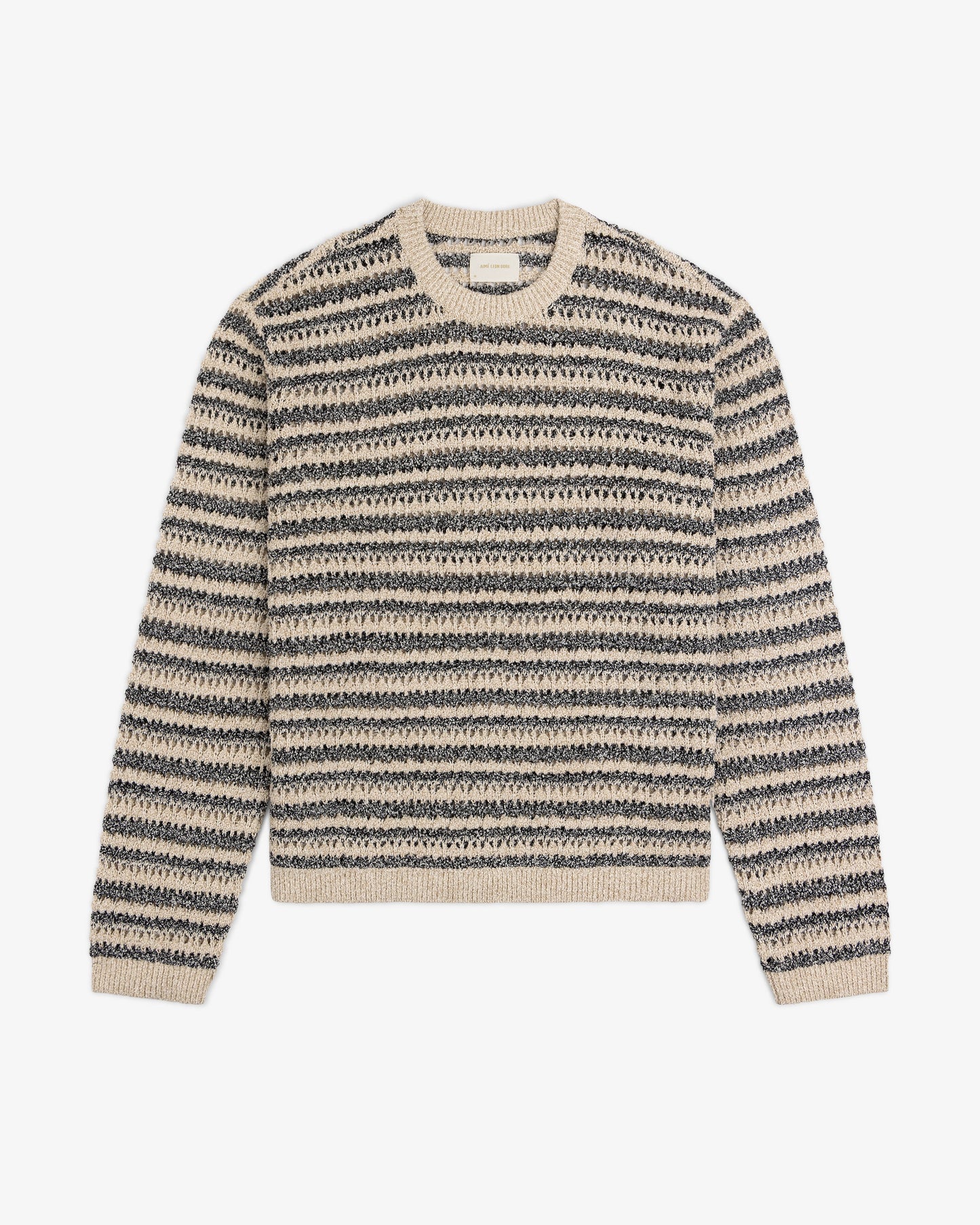 Aime Leon Dore Bouclé Open Knit Crewneck Sweater